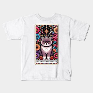 British Shorthair Tarot Card Kids T-Shirt